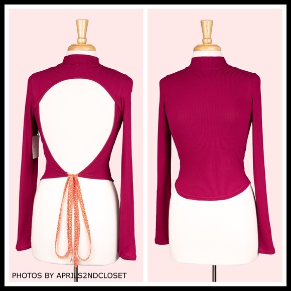 FREE PEOPLE BOHO CROP TOP OPEN TIE BACK CROPPED TEE FESTIVAL SUMMER T-SHIRT A3C - Picture 3 of 16